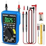 Multimeter Tester with Bluetooth & App Support, 6000 Counts True RMS Auto-Ranging, 90EPD Digital Multimeter with Capacitor Test, Voltmeter for Current, Resistance, Capacitance, Frequency, Temperature