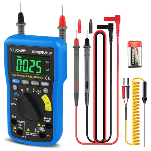 Voltmètre True RMS 6000 comptes pour identifier les pannes électriques à distance