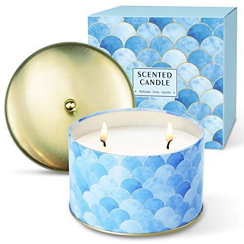 LA BELLEFÉE Scented Linen Candle Soy Wax Travel Tin Aromatherapy Candles