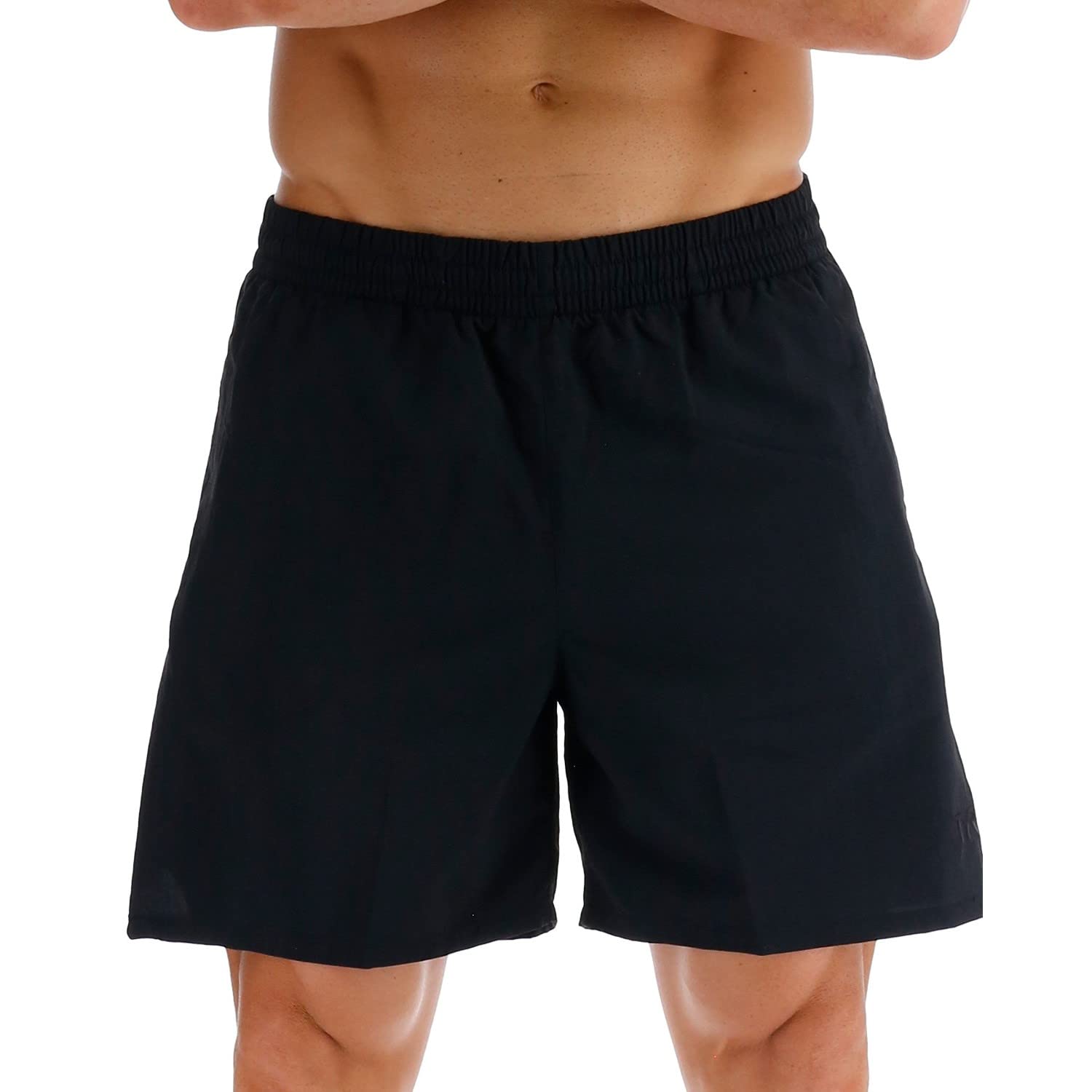 TYR Men's Deck-x Swim Trunk Shorts, 6" Inseam, Black, X-Large