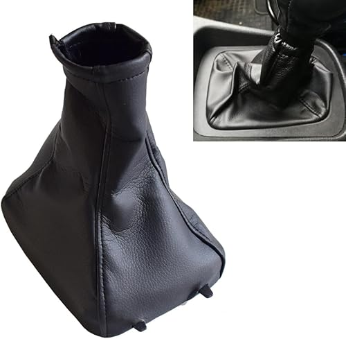 Miniatura 9 de Manual de 5 velocidades para palanca de cambios de coche, freno de mano, a prueba de polvo, funda para maletero de palanca de cambios manual, cuero