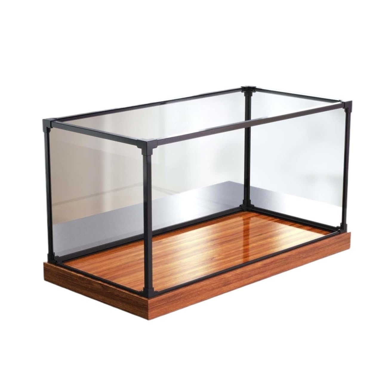 Vitrine en Acrylique, Étuis rectangulaires en Acrylique Transparent avec Base Bois, empilables, Plusieurs Tailles(20x15x15cm(8x6x6in))