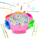 ● Emocionante juego de captura de peces - Los niños pueden disfrutar de divertidos juegos de captura de peces con juegos musicales de mesa. Después de recibir este regalo, el niño comenzará a jugar inmediatamente y se entregará a la diversión. Este juguete infantil te ayudará a descubrir la gran paciencia y concentración de tu hijo.Apto para juguetes niños 3 4 5 6 7 años.