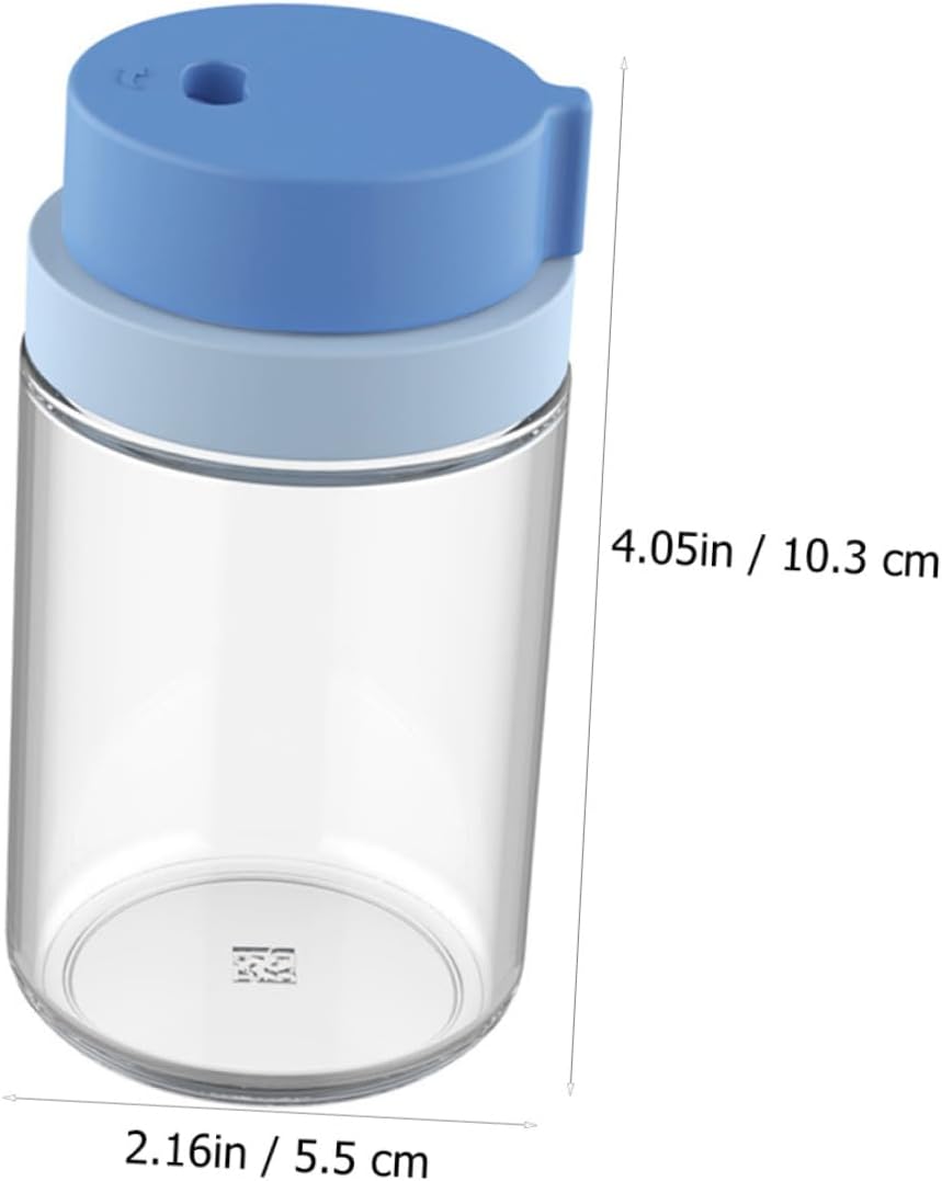 2 Pack Pepper Shakers Plastic and Glass for Barbecue Camping