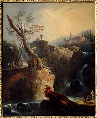 Affiche impression prints toile peinture murale cascade salon 60x90