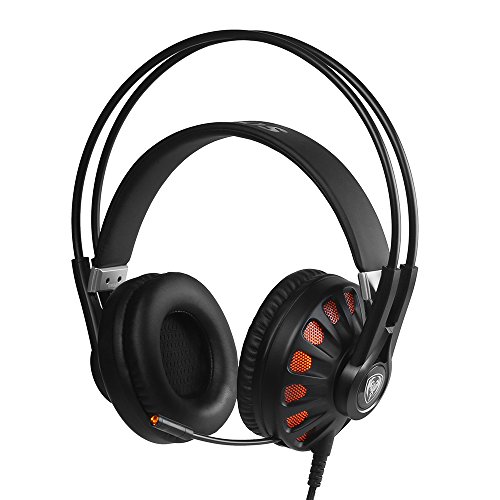 SOMiC G932 - Cuffie da gioco USB 7.1 Virtual Surround Sound, over-ear, con illuminazione a LED e microfono retrattile