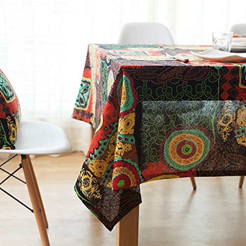 Nappe imperméable en coton lin rectangle 140x180 de protection table basse