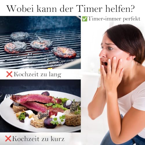 Eieruhr Kurzzeitmesser Wecker Küchentimer Küchenuhr Schaltuhr Timer Kochhilfe Paprika grün