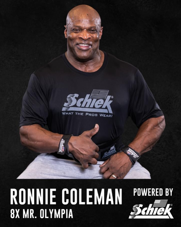 Schiek Sports Ronnie Coleman 4006 Weightlifting Belt - Lumbar Support Weight Lifting Belt - Carbon Fiber and Nylon