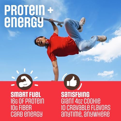 Image of Lenny & Larry's Protein Cookie, Big Time Brownie - High Protein Snacks with 16g Plant Protein, 10g Fiber, Soft-Baked, Vegan, Non-GMO | 4oz, Pack of 12