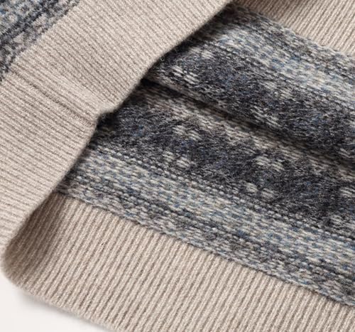 Rivccku Mens Knitted Jumper Crew Neck Sweater 100% Pure Cashmere Knitting Shirt Long Sleeve Ribbed Jumpers Regular4