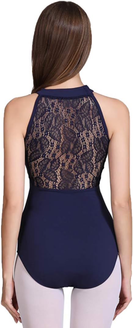 Women's Halter Neck Spandex Ballet Dance Leotard