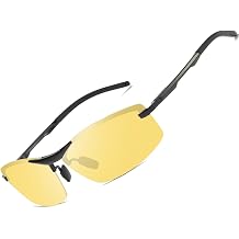 SIPLION Foxdon Polarized Sunglasses for Men - Aerospace Metal Frame Square Driving Sun glasses