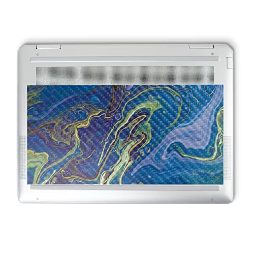 Image of MightySkins Carbon Fiber Skin Compatible with HP Spectre x360 14 inch (2022) Full Wrap Kit - Blue Pour | Protective, Durable Textured Carbon Fiber Finish | Easy to Apply | Made in The USA