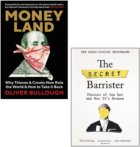 The Secret Barrister, Moneyland by Oliver Bullough 2 Books Collection Set