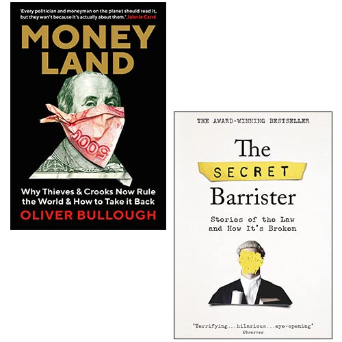 The Secret Barrister, Moneyland by Oliver Bullough 2 Books Collection Set