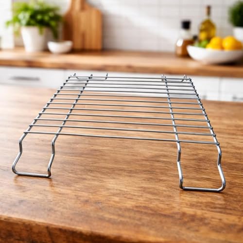 Image of Induction Infrared Grill Jali with Stainless Steel Tong Combo Pack (2 Pc) | Gas Stove & Open Flame Roasting Net | Roti, Papad, Baingan Bharta Grill Rack | Heavy Duty Heat Resistant Kitchen Tool
