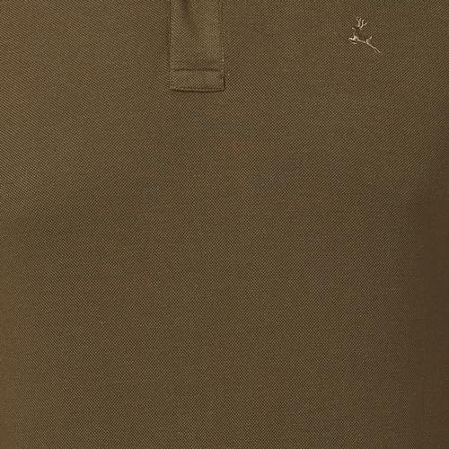 Image of Parx Men's Regular Fit Solid Pattern Polyester Blend Half Sleeve Polo Neck Casual T-Shirt