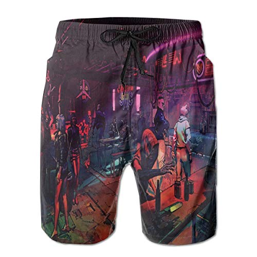 最新のメンズショーツ ビーチパンツ サイバーパンク77 夏のメンズビーチショーツ 涼しく通気性 カジュアルなファッション Amazon 楽天 ヤフー等の通販価格比較 最安値 Com
