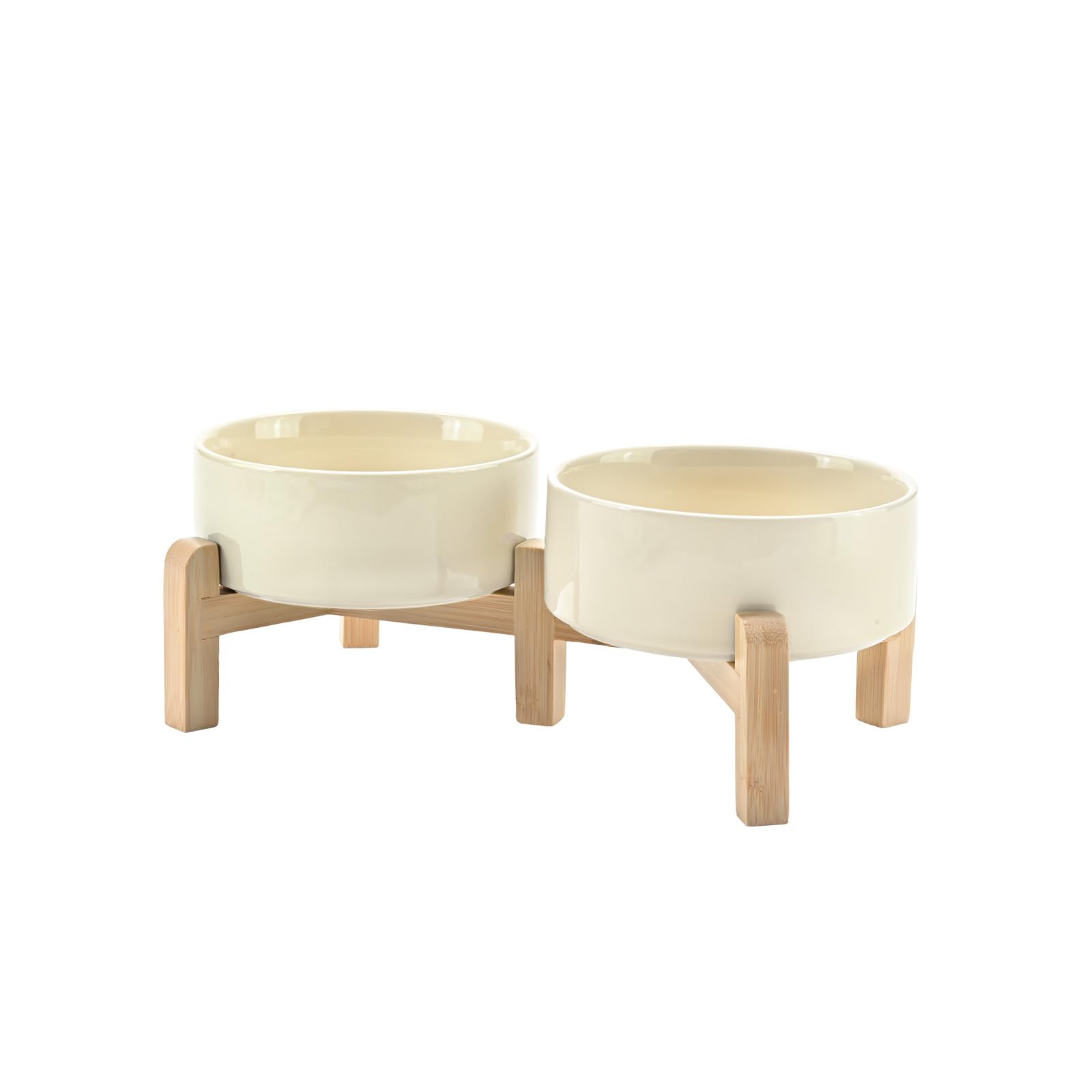 Gamelles surélevées en céramique pour un coin repas de chat propre et design