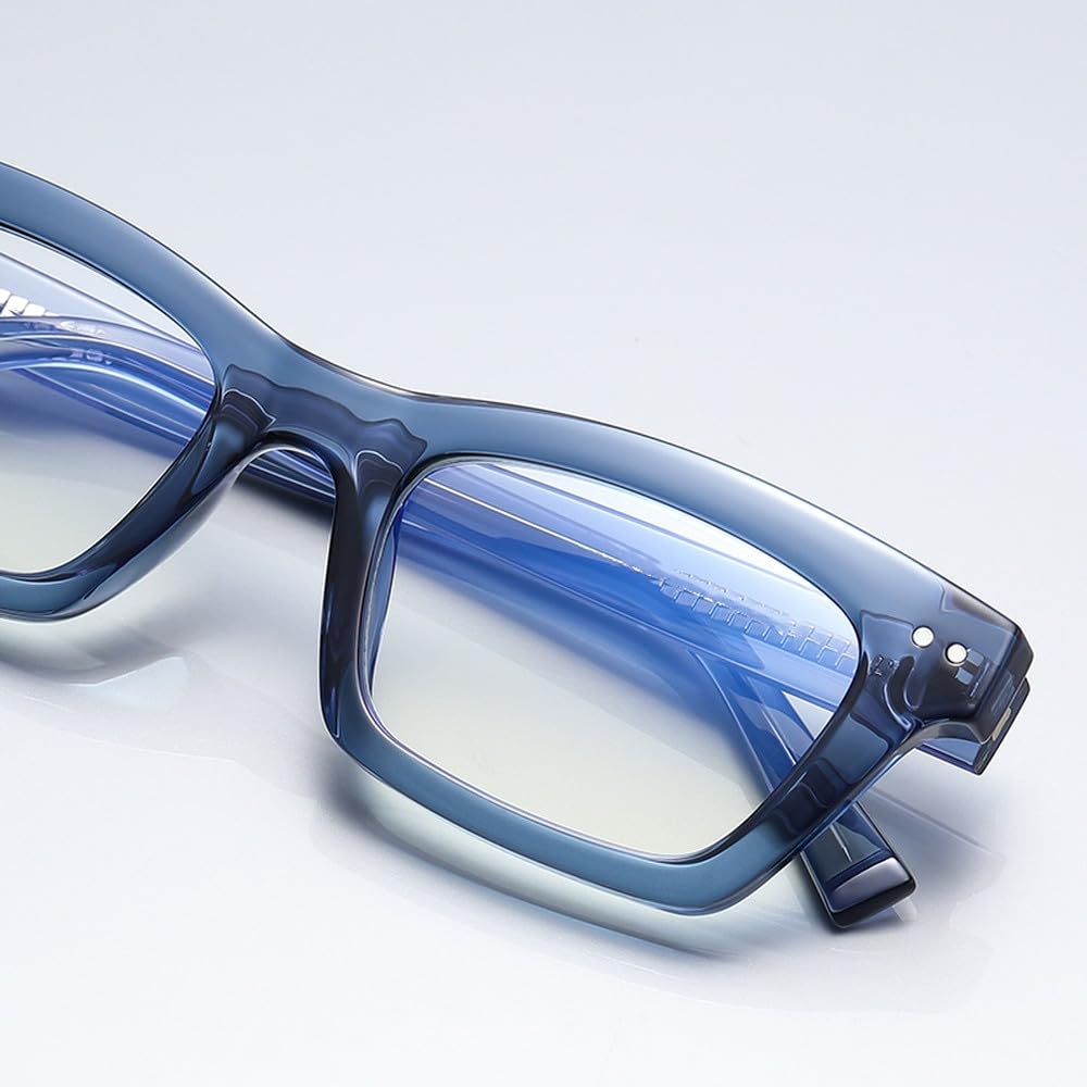 oprawki okularów retro dla mężczyzn octan małe kwadratowe okulary niebieski czarny unisex damskie optyczne