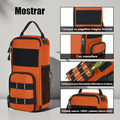 Miniatura 4 de Bolsa De Herramientas Táctica, Pequeña Bolsa De Herramientas, Juego De Organizador, Impermeable Y Resistente A Desgarros, Almacenamiento De Herramientas Para Artesanos, Electricistas, Mecánicos Y