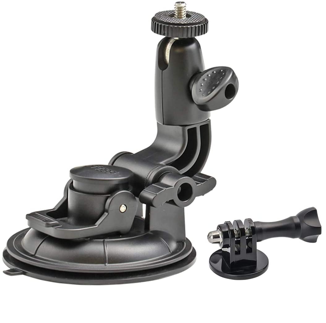 Action Pro 7CM Diameter Big Suction Cup Mount with Adaptor and Screw Compatible with GoPro Hero 13 12 11 10 9 8 7 6 5 SJCAM Yi