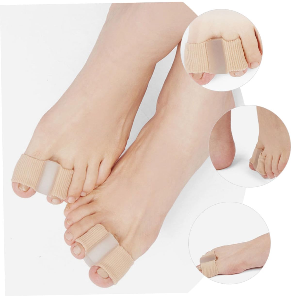 NOLITOY Supple Separators for Bunion Universal Night Use Hallux Spreaders for Men
