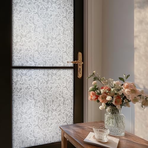 Vinilo decorativo Alwayspon encaje blanco 30x100cm miniatura 3
