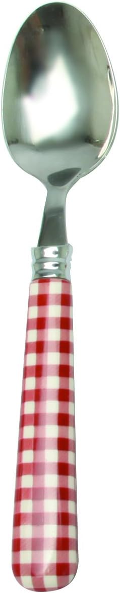 Novastyl 6105175 Set of 6 Plastic Red Gingham Tablespoons 19.3 x 25.5 x 2.5 cm
