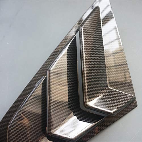 ZiWen 2X Sport Style Carbon Fiber Print Quarter Window Scoops Louvers for Honda Civic Sedan 2016 2017 2018 2019 2020 2021