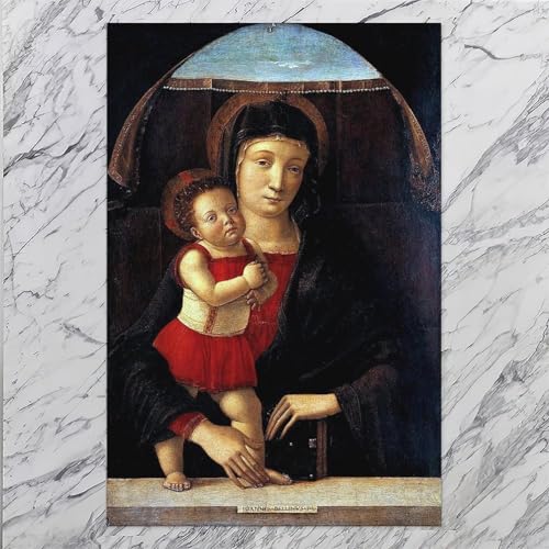 Impression sur toile Madonna With Child Giovanni Bellini déco murale 30x45cm - 7