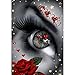 VDYXEW Peinture au Diamant, 5D Peinture Diamant Kit à Faire soi-même avec Stras (Yeux)