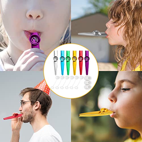 Kazoos Instrument 42 pcs Kazoo Métal Instruments 6 Pièces de Couleurs Différentes De Musique en Métal Kazoo Alliage… - Les Beatles, Paul McCartney, John Lennon, RIngo Starr, George Harrison Kazoos Instrument 42 pcs Kazoo Métal Instruments 6 Pièces de Couleurs Différentes De Musique en Métal Kazoo Alliage… – Image 6