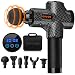 QIQIGO Massage Gun 30 Speed Level Cordless Deep Tissue Percussion Portable Handheld Electric Body Massager Sports Drill with 6 Heads for Relieving Muscle Pain, Soreness, and Stiffness