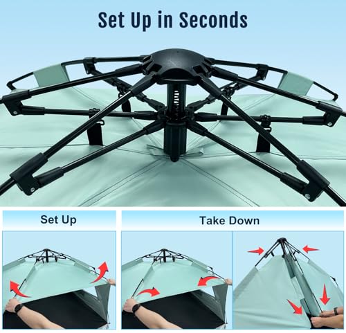 WhiteFang Deluxe Pop Up Beach Tent Sun Shade Shelter for 3 - Additional View