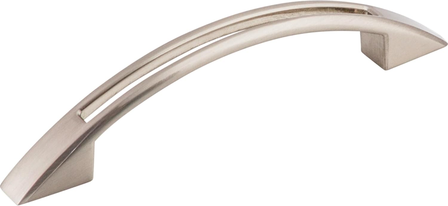 Top Knobs TK618PN Mercer Collection 3-3/4 Inch Tango Cut Out Pull, Polished Nickel