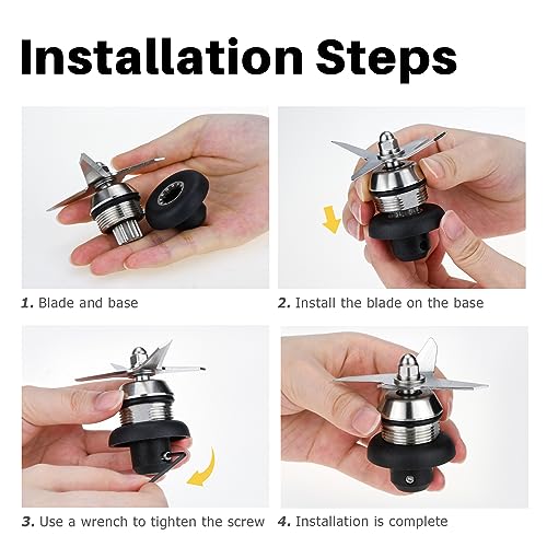 Blender Drive Socket Compatible with Vitamix, 5 Pack Drive Socket Replacement 891 802 15546 15547 Compatible with Vitamix Professional Series, Allen Wrench Included