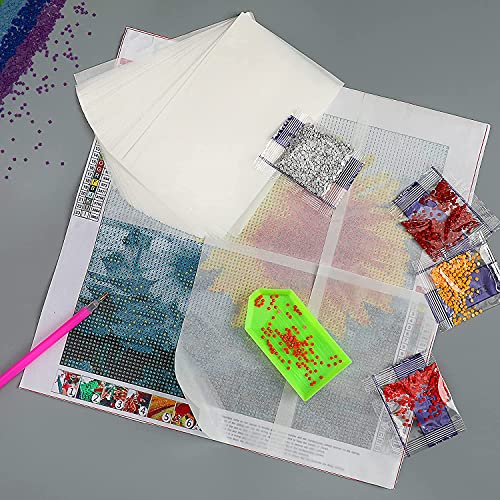 300 Piece Diamond Painting Release Paper 15 x 10 cm Double-Sided Non-Stick Cover Replacement 5D Diamond Painting Accessories Tool for Adults and Kids(5.9 x 3.9 inch) - Image 3