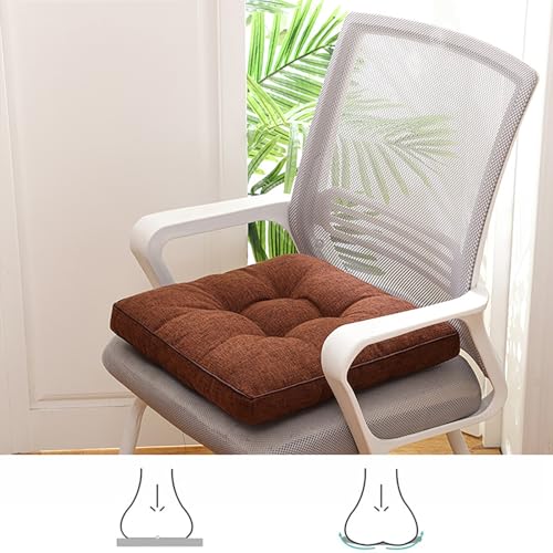 Coussin de chaise en lin épais pour soulager l'assise prolongée sur tabouret
