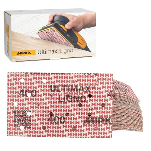 Image of Mirka Abrasive Sheets Ultimax Ligno 3 x 5 Inch P400 50 Pack