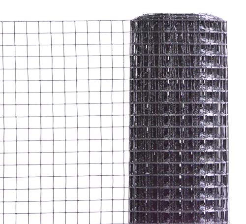 Preisvergleich Produktbild Volierendraht Maschendrahtzaun anthrazit grau Tierzaun Auslauf Gehege Kükendraht Hasendraht 12,7 x 0,9 x 500 mm Rolle á 5 m