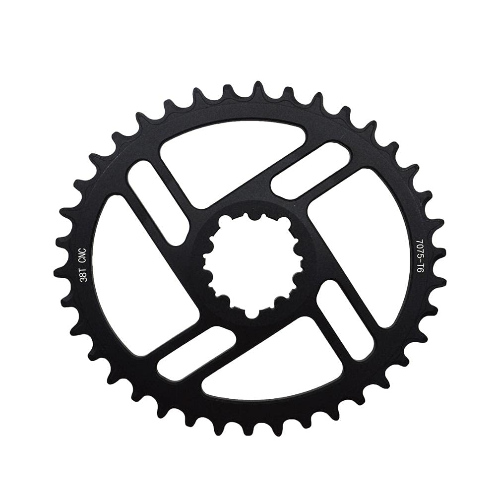 Chain Ring， Crank Chain Ring，3mm Offset Direct Mount Oval Chainring Narrow Wide 36T / 38T Chainwheel(38t)