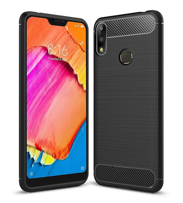 Image of Hybrid Carbon Fiber Back Case for Zenfone Max M2 (Black)