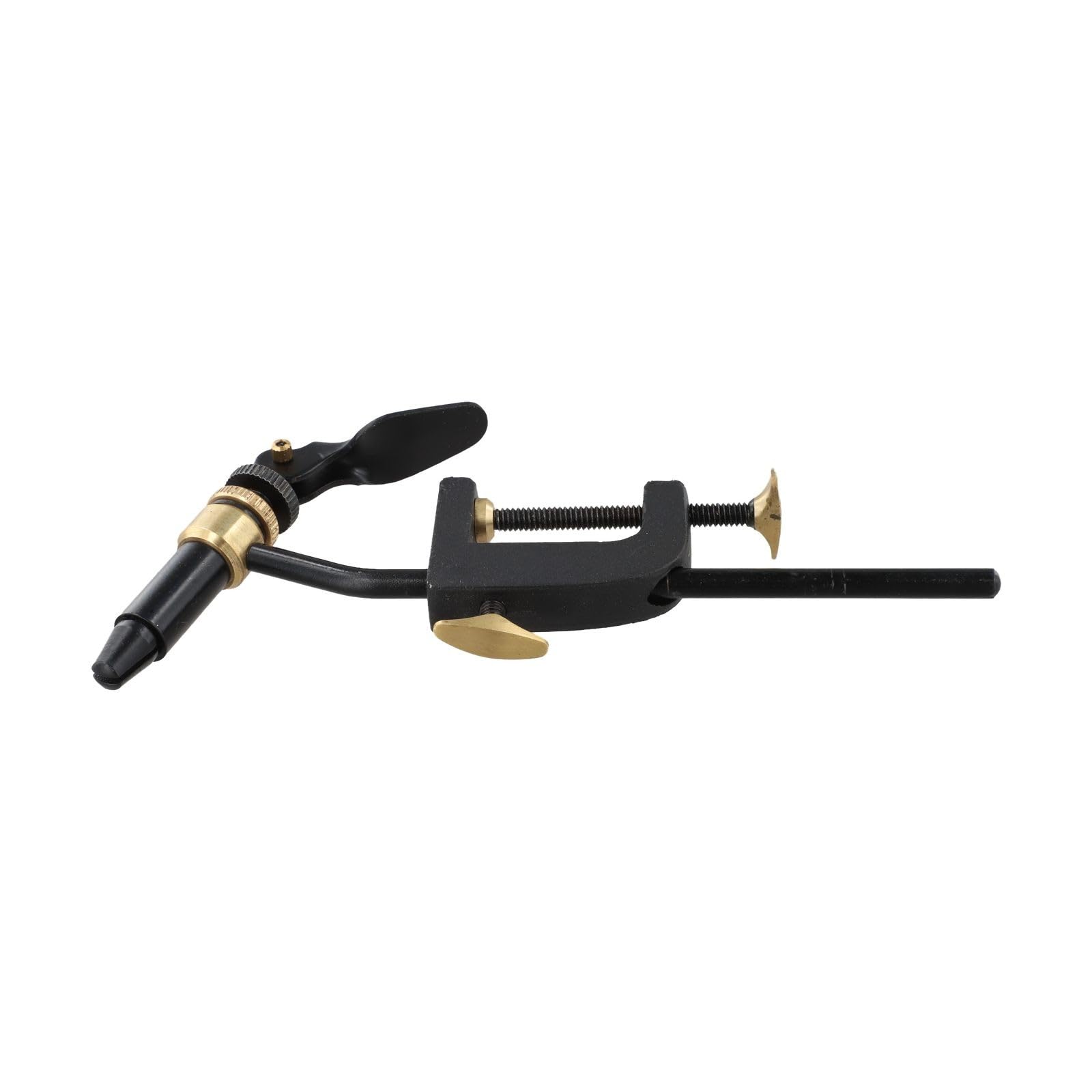 Tornillo de banco para atar moscas con 4 herramientas, aparejo de pesca con mosca de metal, ajustable, montaje de abrazadera de hasta 35 mm, ganchos de mandíbula puntiaguda de hasta 1,6 mm
