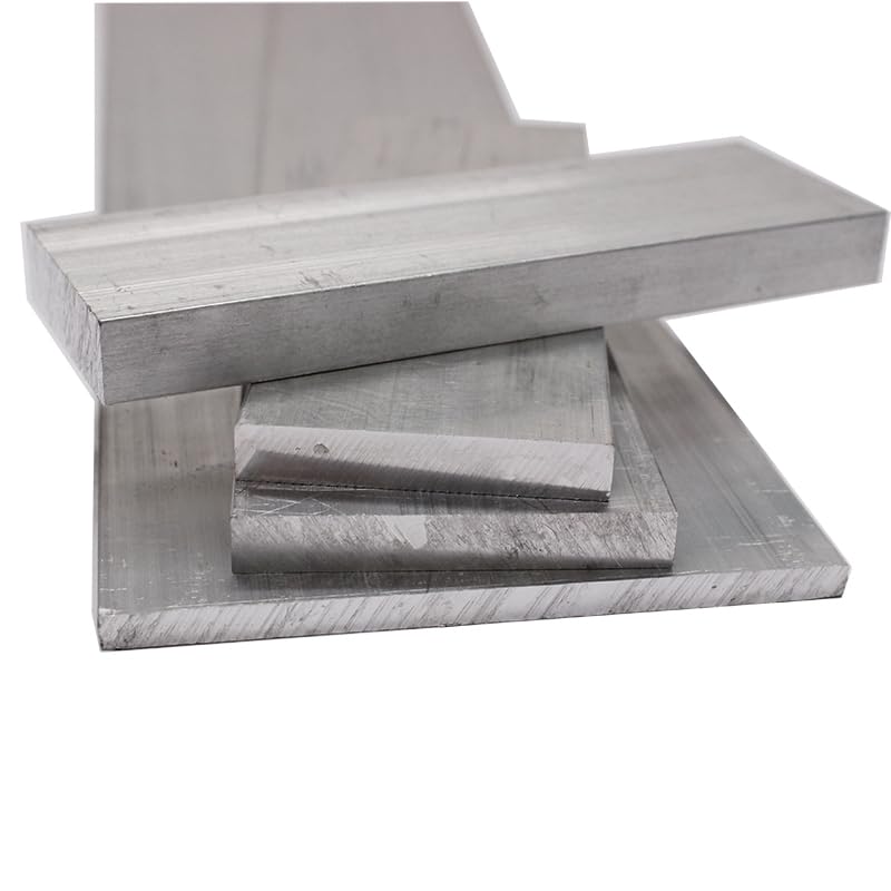 Tira de placa de barra plana de aluminio, hoja de Metal de aleación de aluminio, bloque CNC, molino sólido, Stock 6061, 1 ud. (Color : Length 500mm 1pc, Size : 6x80mm)