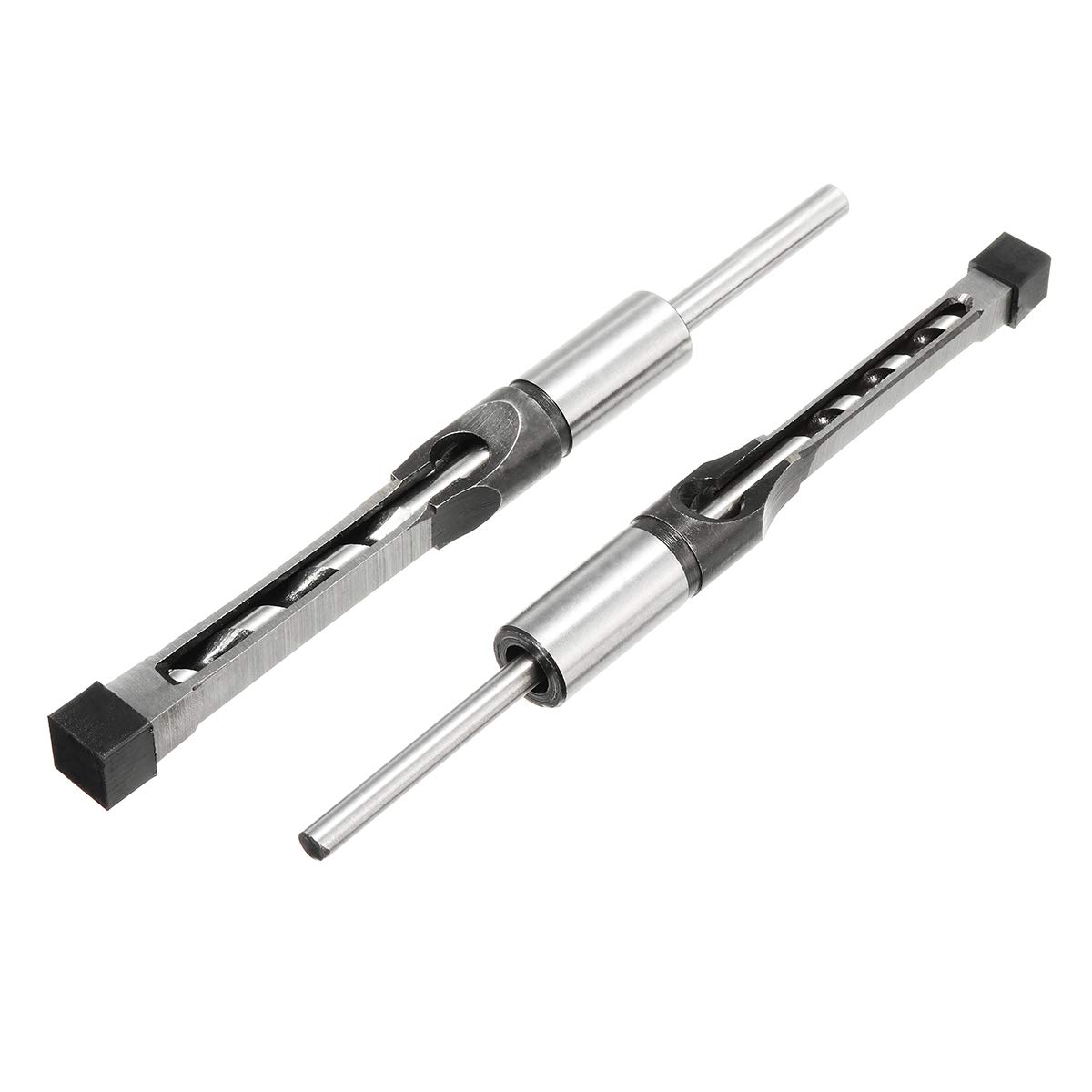 6Pcs 6-16Mm Set Di Punte Per Trapano A Foro Quadrato Per Falegnameria Trapano A Mortasa A Coclea Per Scalpello 6/8 / 9.5/12.7/14 / 16Mm