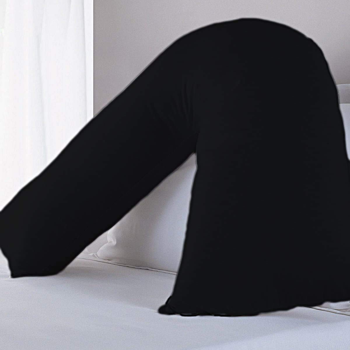 Kochanie Orthopedic, Nursing, Maternity V Shaped Bolster Pillow Case Cover only (Black, 2)
