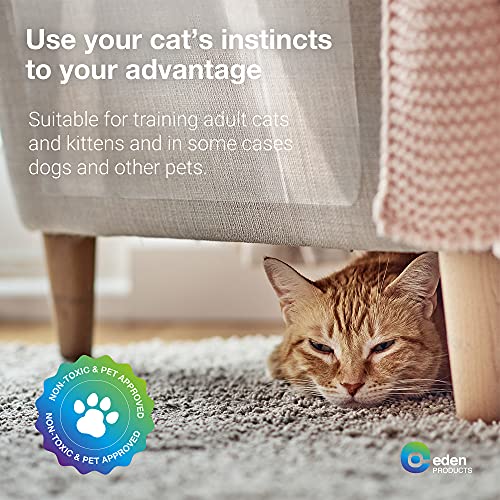 Edp Cat Scratch Training Deterrent Tape, Clear Double Sided 10Xl 17X12'' Sheets. Cat Furniture Protector, Cat Couch Protector, Cat Sticky Paws Tape For Furniture, Cat Anti-Scratch Pad For Sofa Corners #TOP3