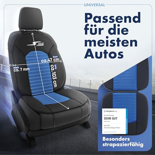 Car Comfort 11653 Autositzaufleger, Sitzaufleger S-Race in blau / Schwarz